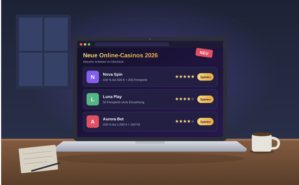 Neue Online Casinos 2026 in Deutschland